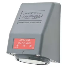 Hubbell Wiring Device-Kellems Hbl2430ar Flanged Locking Receptacle, L16-20R, 20