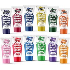   Bath Paint Soap, 12 Pack  Non-, Washable Bathtub Paint for Toddlers   Fi...