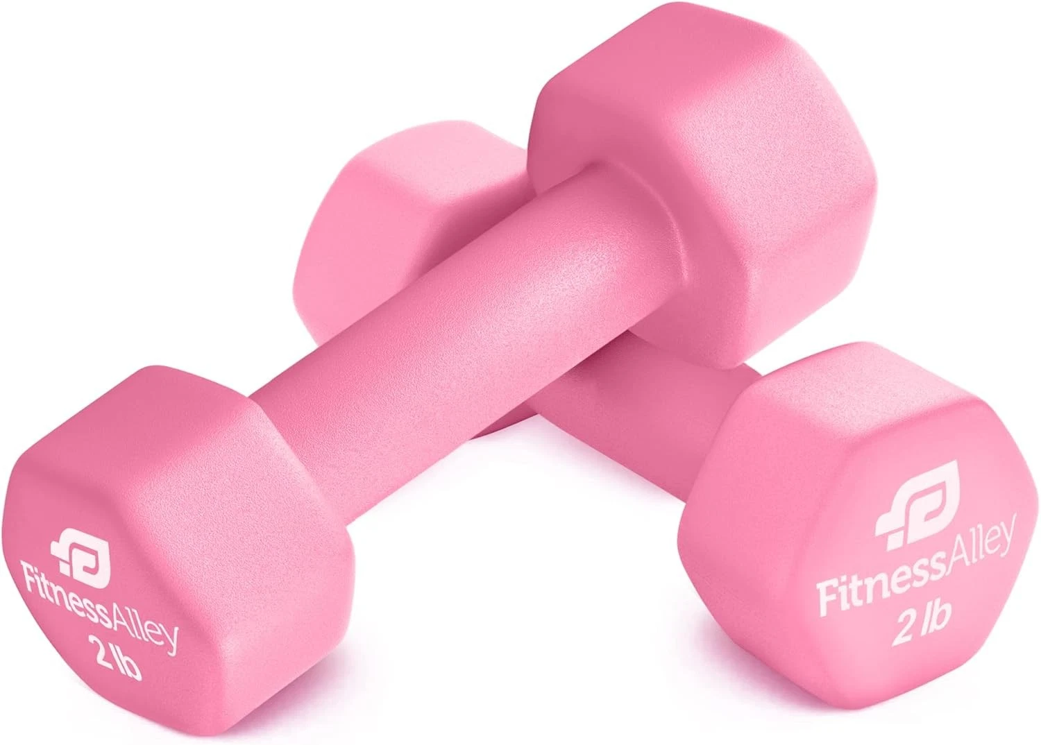 Neoprene Coated Workout Dumbbells set of 2 – Anti Roll Non Slip with Smooth