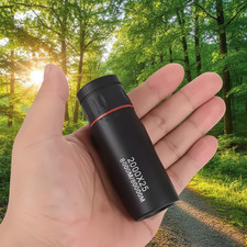 2000x25 HD Monocular Telescope with Phone Holder - Mini Portable High Power