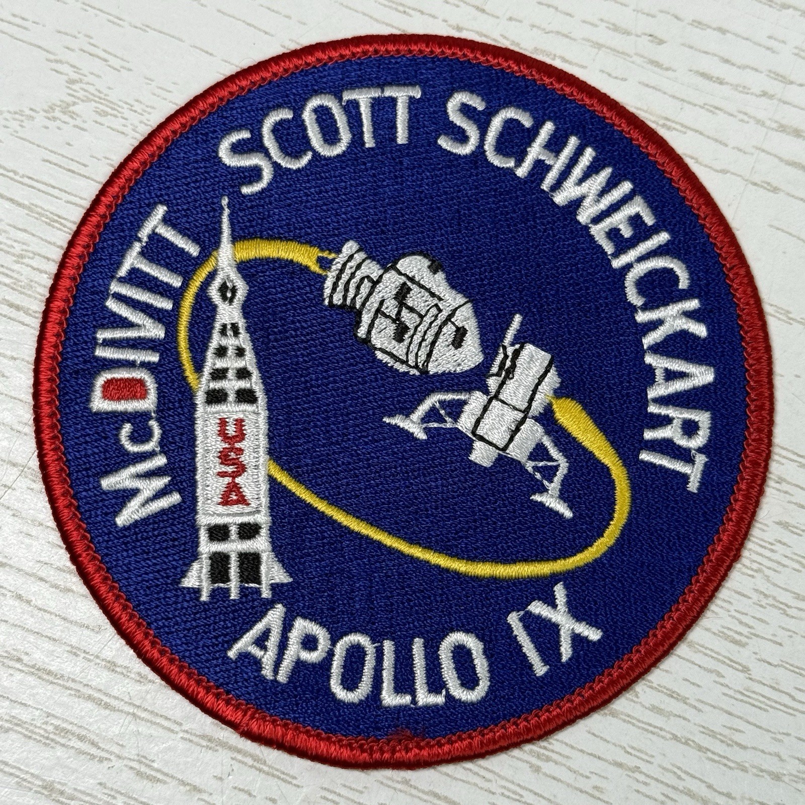 Apollo IX McDivitt Scott Schweickart Souvenir Patch NASA Lunar Module Mission