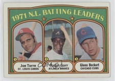 1972 Topps League Leaders Joe Torre Ralph Garr Glenn Beckert #85 HOF 0ha3