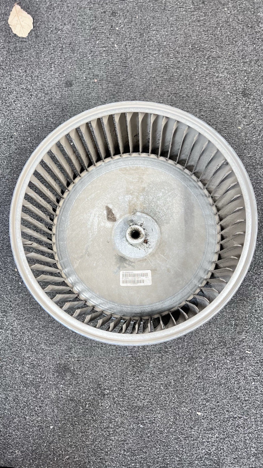 RUUD Blower Wheel 70-20602-01 11-7/8"X10-3/4"X4-1/8" inlet CWHE MP#L Rheem