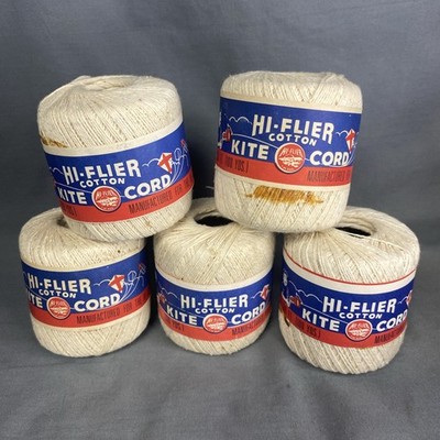 Vintage High Flier Cotton Kite Cord Lot Of 5 300 Ft Each