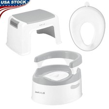3-in-1 Potty Training Kit Chair Trainer Seat Step Stool Guide Toddlers New