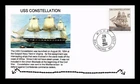 US COVER USS CONSTELLATION NAVAL SHIP FIRST DAY ISSUE HAND CANCEL