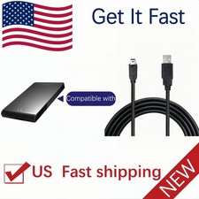 Mini USB Cable for Seagate FreeAgent Go 500GB 2.0 Portable External Hard Drive