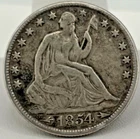 1854-O Seated Liberty Arrows Half Dollar