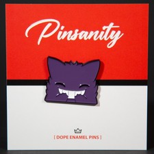 Cute Gengar Grin Pin - Fast Shipping From USA - Pokemon