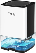 ToLife Dehumidifiers for Home 30 OZ Water Tank with Auto-Off TZ-C1 - WHITE