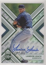 2018 Elite Extra Edition Status Emerald Die-Cut 3/25 Landon Leach #121 Auto eq1
