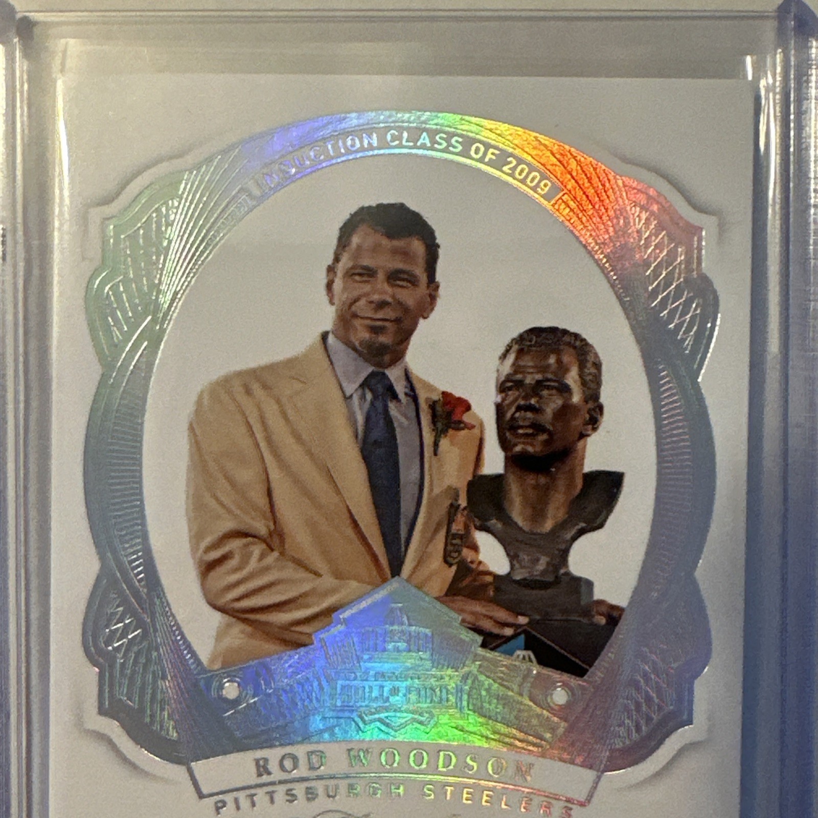 2018 Panini Flawless Rod Woodson Auto Induction Class HOF Legend Refractor /15 view 4