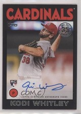 2021 Topps 1986 Baseball Series 2 Black 36/199 Kodi Whitley #86A-KWH Auto 0t2