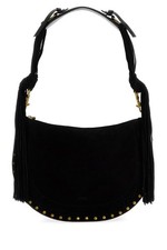 ISABEL MARANT Black Suede Oskan Suede Shoulder Bag New Authentic