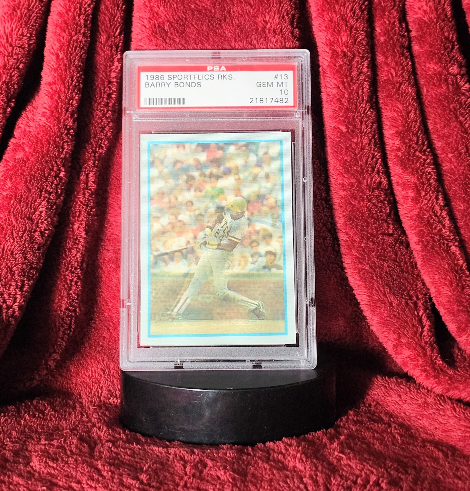 BARRY BONDS 1986 SPORTFLICS ROOKIES #13 PIRATES ROOKIE RC PSA 10 🔥 GEM MINT