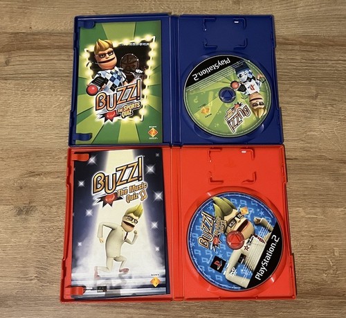 PS2 Buzz Bundle Of Five Games With A 4 Player Buzz Controller Inc Jungle Party - Picture 6 of 6