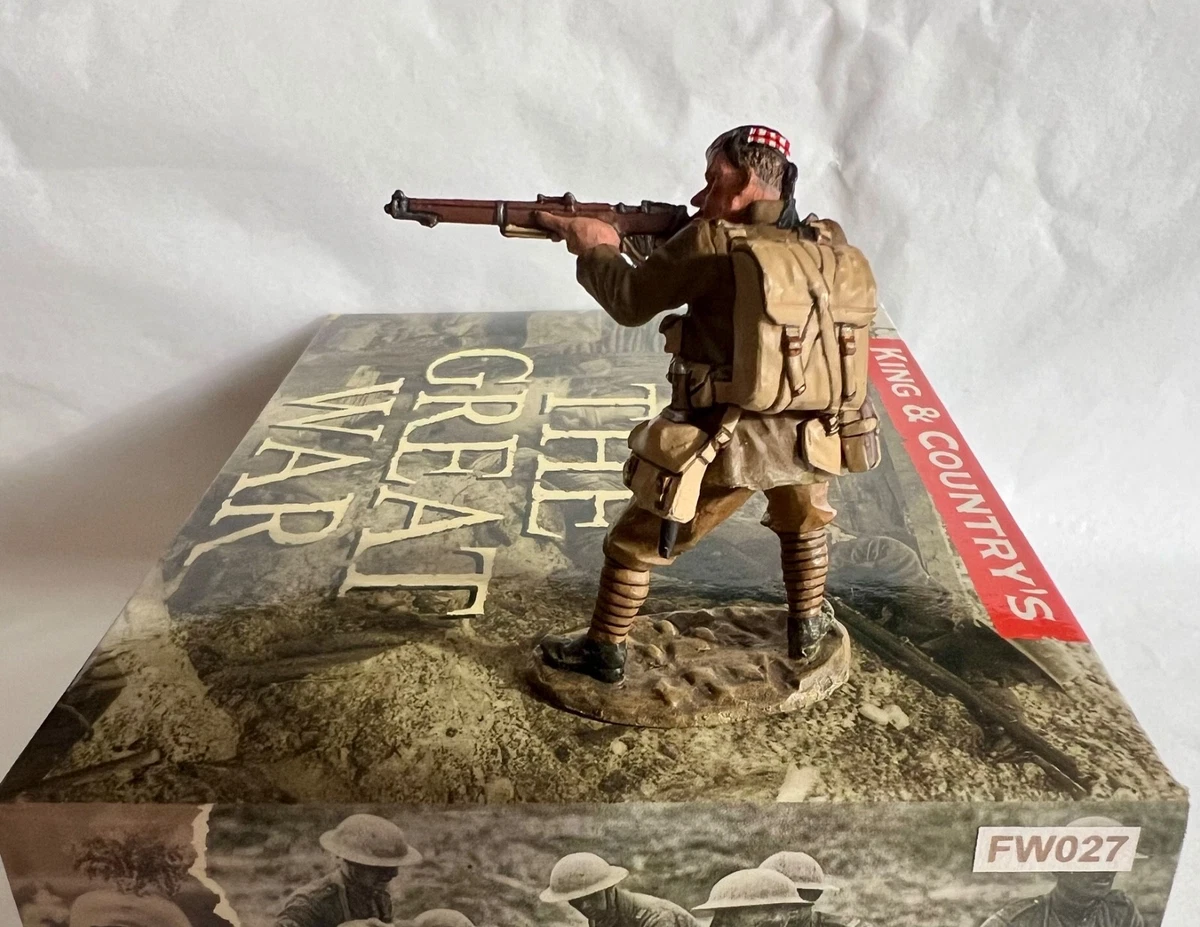 Figurine King & Country PM023 – Soldat Britannique 14-18, Plomb Peint