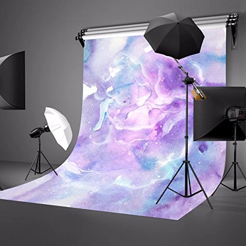 5X7ft Pink Purple Watercolor Painting Marble Texture Pattern Studio Vinyl-5x7ft - Picture 3 of 8