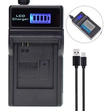 LCD Battery Charger for Samsung BP-70a, BP70a, EA-BP70A, SLB-70A Camera