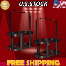 2-Pack Jerry Gas Can Holder: 5 Gallon / 20L Steel Mount Brackets