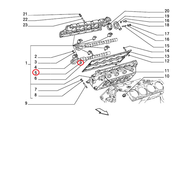 Grano Basamento Testata Lancia Thema Original 46102725 Zylinderkopf-image