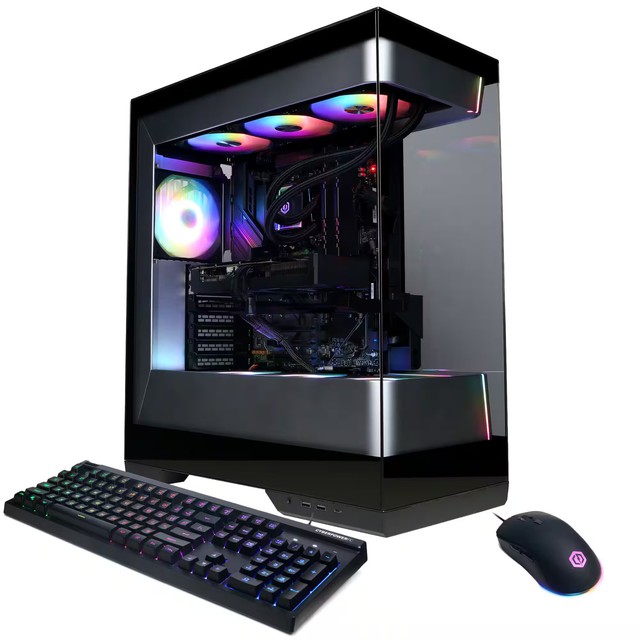CyberPowerPC - Gaming Desktop - AMD Ryzen 7 7800X3D - AMD Radeon RX 9070 XT 1...