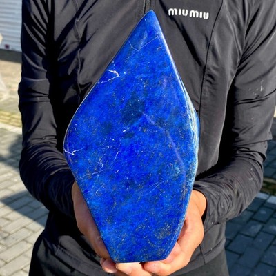 7.05LB Natural Boutique Lapis Lazuli Quartz Crystal Mineral Specimen Decorative