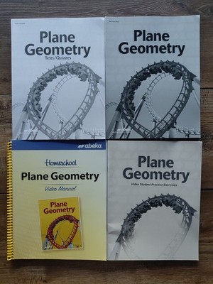 abeka Plane Geometry Tests Quizzes Key Practice Exercises Video Manual ED2