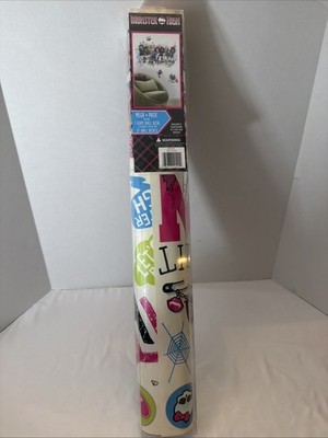 Rare 2014 Monster High Wall Decals Mega Pack - 1 Giant Wall Decal & 37 Small