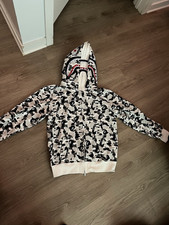 A Bathing Ape BAPE Shark Full Zip Camo Fleece...