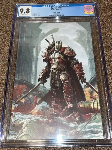 Spawn 321 (2021), Bjorn Barends 1:50 Virgin Variant Cover, CGC Graded 9.8