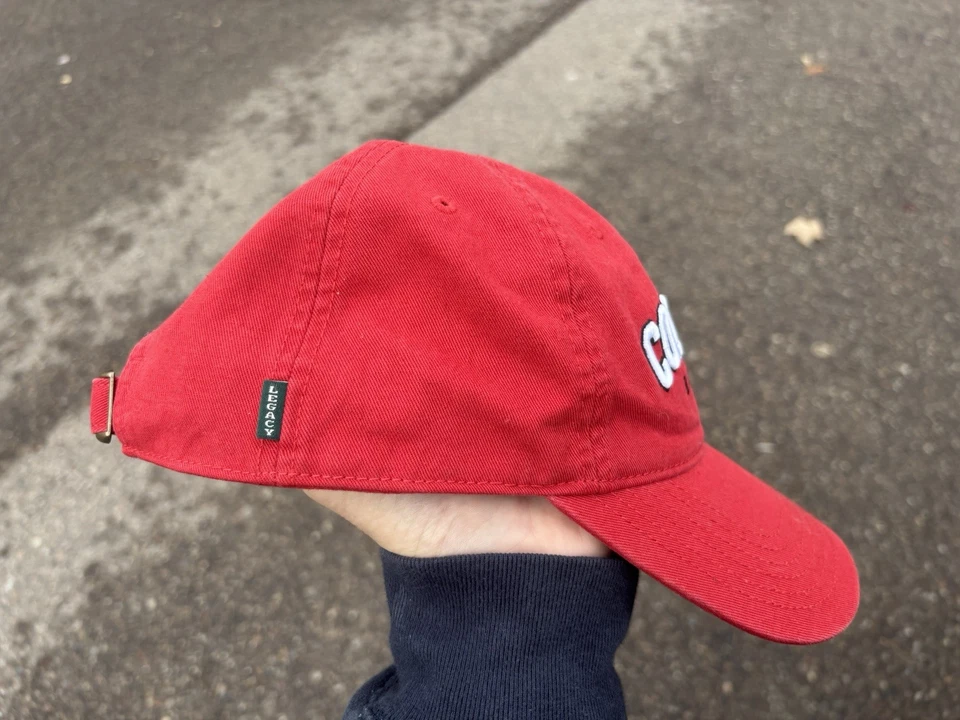 Cornell University Bears Hat Red Strap Back Baseball Cap Adjustable Legacy NCAA - Image 4 of 4