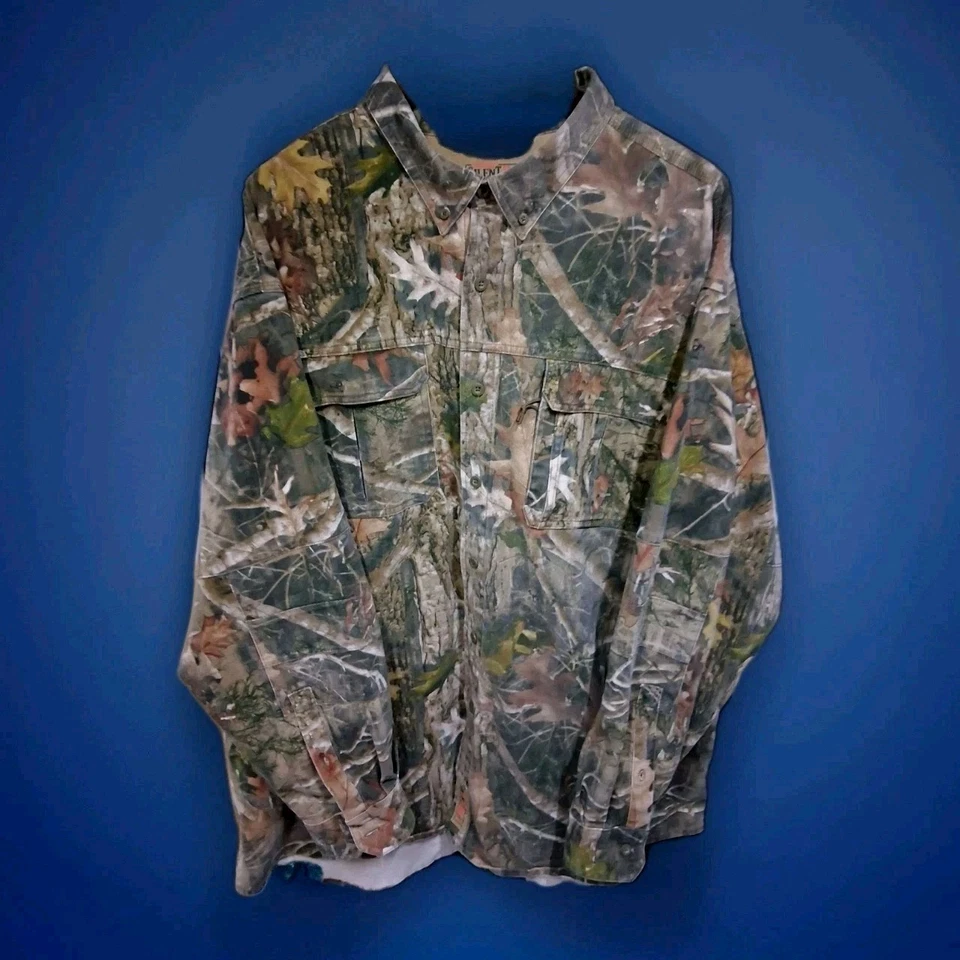 Redhead Silent-Hide Men's 4XL Long Sleeve Button Down Camouflage Shirt - Image 2 of 4