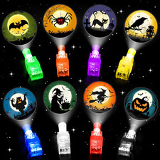 40 PCS Halloween Party Favors for Kids, Bulk Light up Finger Lights Toys, Hallow
