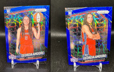 2025 Panini Prizm Georgia Amoore Blue Velocity 2 Card Lot - Base/Variation