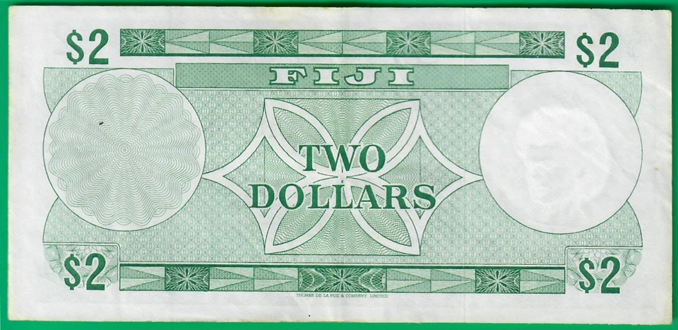 Fiji 2 dollars ND(1974) replacement, P72br, used but sole example sold @ ebay! - Image 2 of 2