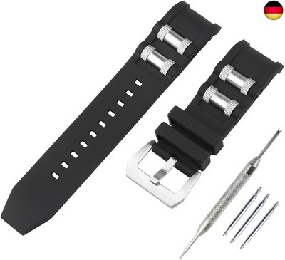 FACLE 26 mm Silikon-Uhrenarmband für Herren, Ersatz für Invicta Russian Diver 1