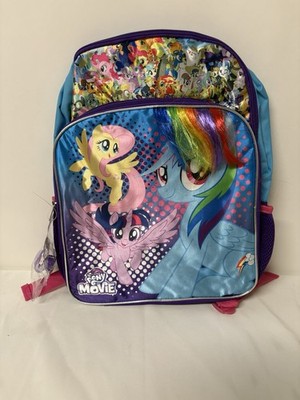 My Little Pony Movie Backpack 2018 16 Inch Brush Included