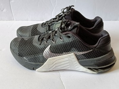 Nike Metcon 7 Shoes Black Silver Women's Size 9 Training Sneakers