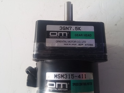 Oriental Motor OM MSM315-411 100V + 1:7.5 3GN7.5K