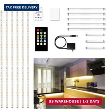 Under Cabinet Lights, 6 PCS Under Cabinet Lighting with Remote, Dimmab