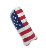 Smathers & Branson Needlepoint USA American Flag Blade Putter Headcover