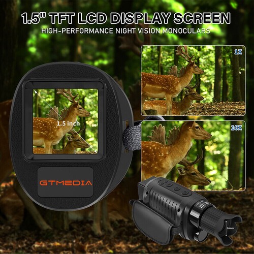 Night Vision Goggles Infrared Night Vision Monocular Scope IR Camera For Hunting - Picture 7 of 14