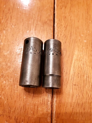 Mac Tools 3/8" Drive 7/16" 1/2" 6PT Mid Deep Impact Sockets Worn Lot Of 2