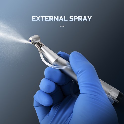 COXO Dental Low Speed Handpiece Contra Angle Straight Handpiece Air Motor 4 Hole - Picture 22 of 25