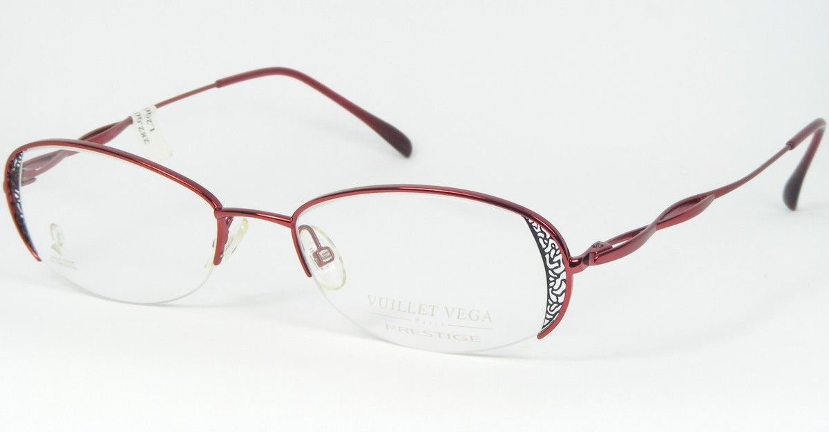 VUILLET VEGA PRESTIGE 784 47 BURGUNDY /BLACK EYEGLASSES  display picture 3