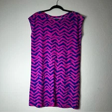 LILLY PULITZER pout pink Get Lucky cap sleeve Robyn t-shirt dress S