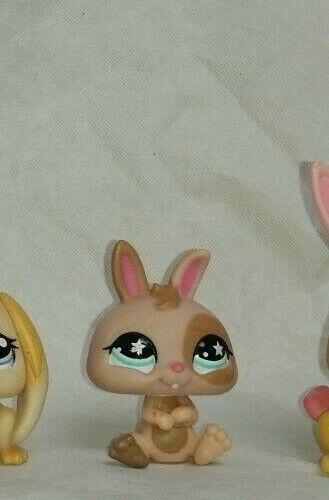 Figurine Littlest Pet Shop LPS #1339 Hasbro - Chiot Marron/beige Aux Yeux Bleus - Occasion