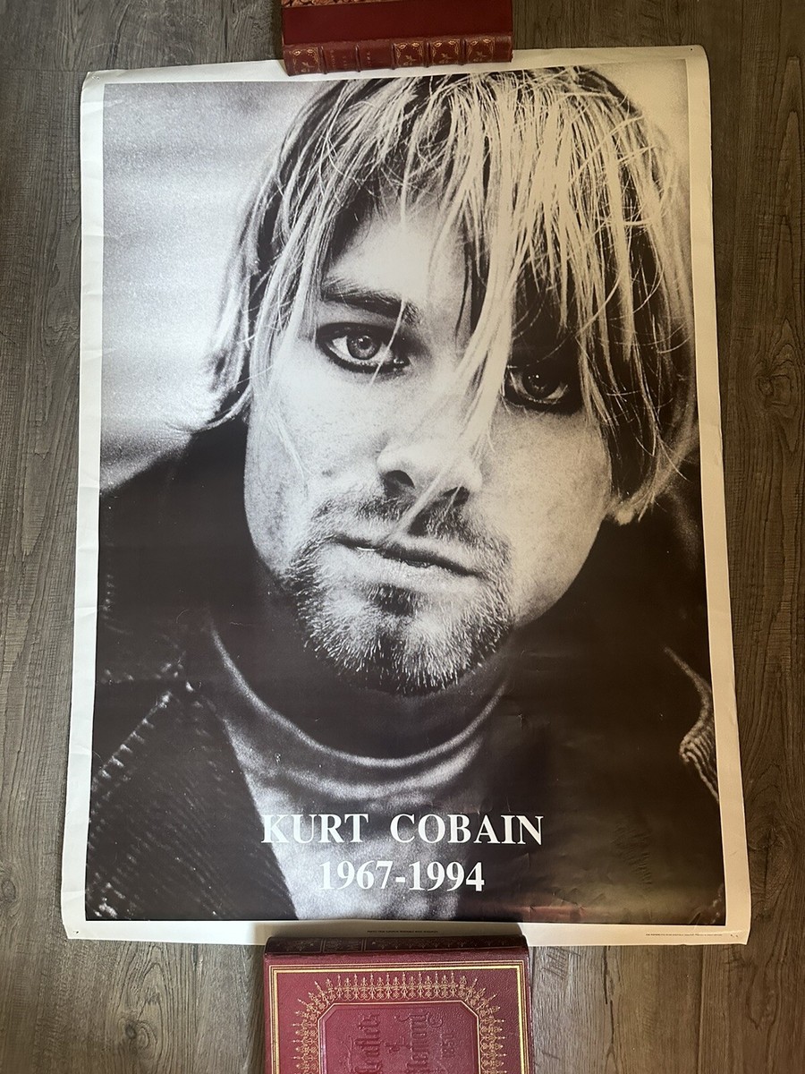 NIRVANA 90’s vintage poster  cobain Vintage Original Kurt Cobain Photo Poster Nirvana 1990s GB