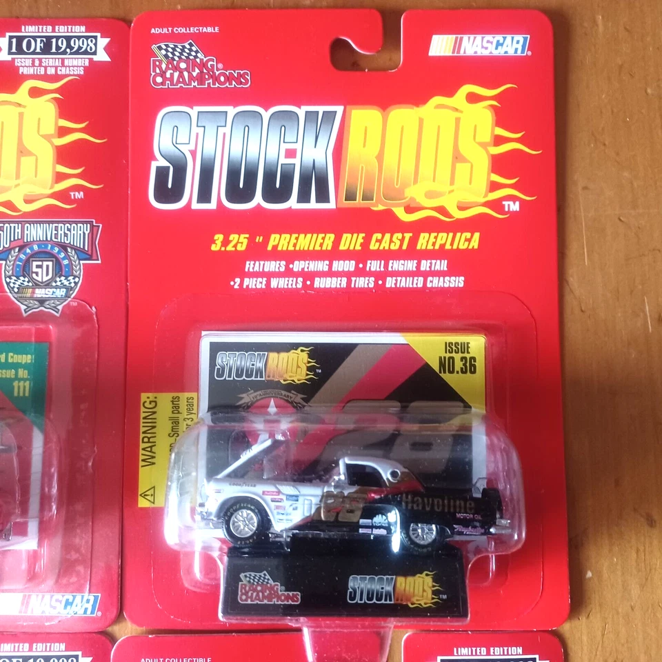 Racing Champions Stock Rods Lot of 4 NEW 1997 1998 Issue 36 108 110 111 50th Ann - Image 4 of 4